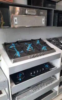 گاز صفحه شیشه ای پنچ شعله با چک