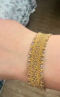 آموزش هنر جذاب و زیبای بافت با منجوق میوکی