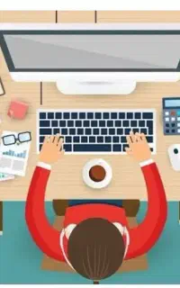 همکار خانم مسلط به کامپیوتر برای کافی نت