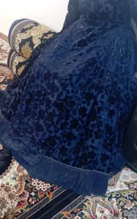 لباس جرج مخمل سورمه ای