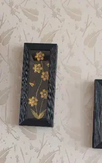 تابلو دکوراتیو گل طلایی