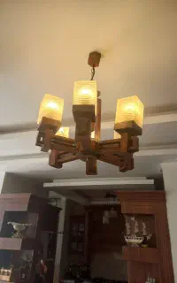 لوستر چوبی