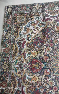 ترمه رومیزی عدل طرح باغ بهشت