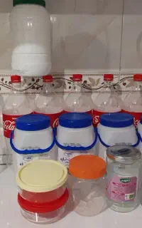 ظرف و ظروف شیشه و پلاستیکی