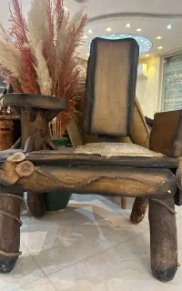 میز تلفن چوبی