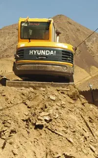 مینی بیل زنجیری هیوندای معاوضه با بیل بکهو