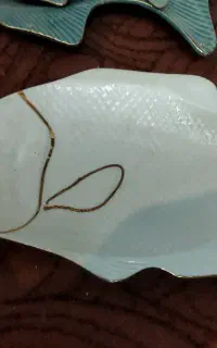 ظرف سرامیکی ماهی سفید