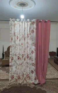 پرده حریر وهازان دو جفت