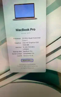 مک بوک پرو ۲۰۱۷ سایز ۱۵ اینچ