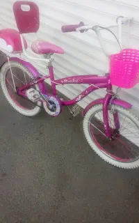 دو عدد دوچرخه 20 صورتی و آبی در حد نو سالم