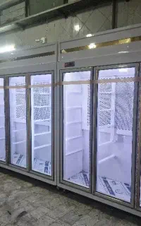 یخچال ایستاده ۳ درب فروشگاهی دوطرف نما