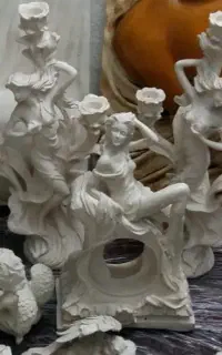 مجسمه،جاشمعی،شکلات خوری‌خام‌ورنگی