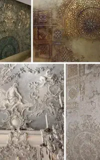 رنگ کاری گچکاری نقاشی ابزار نورمخفی