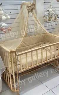 گهواره سنتی سیسمونی نوزاد تخت کنار مادر نفیس مدلg