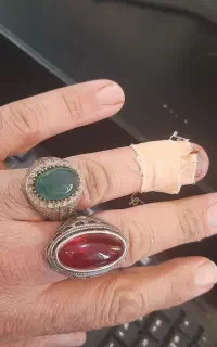 انگشتر نقره و طرح نقره