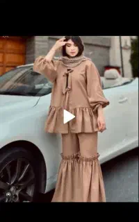 مانتو شلوار ست عروسکی