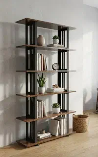 کتابخانه شش طبقه ایستا با قیمت مناسب 8742000 تومان