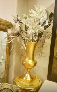 گلدان  وارداتی  با گلهای ریبای  وارداتی