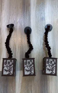 لوستر چوبی
