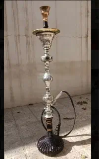 قلیان عربی بزرگ یک متری برنج سفید