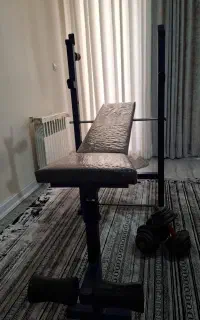 دستگاه بدنسازی با دمبل ۱۰کیلویی چدن