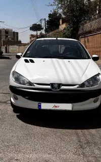 ۲۰۶ سفید تیپ ۵ مدل ۹۴ بی رنگ