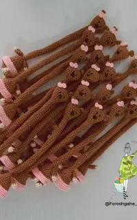 اسباب بازی عروسک بافتنی  همه مدل گردن د راز