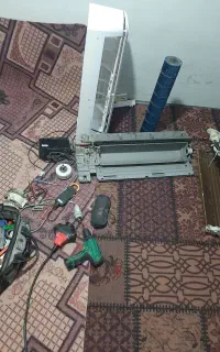 کولرآبی و گازی اسپیلت لوله کشی آب برق کشی جوشکاری
