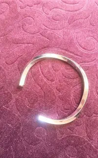بنگل نقره رنگ مردانه