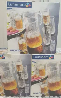 پارچ و لیوان لومینارک فرانسه( سه دست )