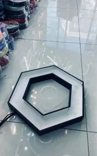 لاینر آویز لوستر آرایشگاه سالن منزل شش ضلعی