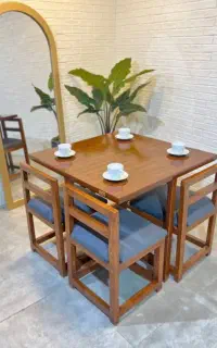 میز غذا خوری چهار نفره به (صورت تک و عمده)