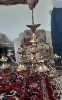 لوستر ۶شاخه برنزی
