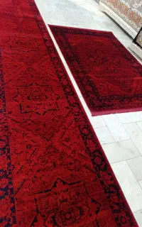 فرش های اسپورت قرمز فانتزی مدرن (فرش ماندگار)