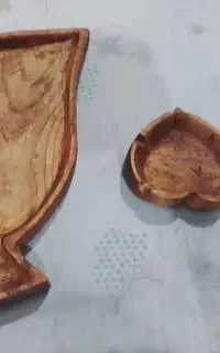 زیر سیگار چوبی و شکلات خوری