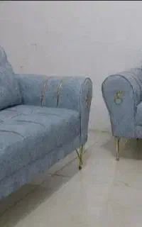 مبل راحتی ۷ نفره اسکارلت پایه چوبی و فلزی//