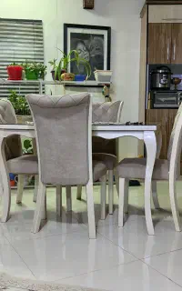 میز نهارخوری ۴نفره تمام چوب راش