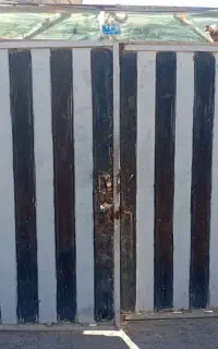 درب حیاط ماشین رو