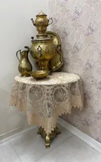 سرویس برنجی با پایه برنجی سنگین اصلی