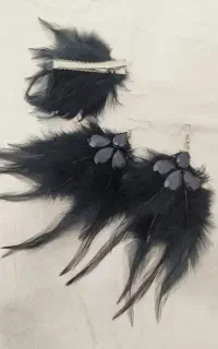 گوشواره پر طبیعی