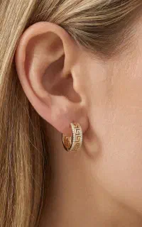 گوشواره استیل طلایی