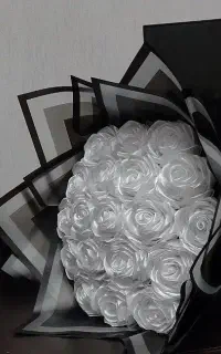 دسته گل روبانی