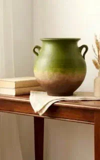 گلدان پتینه سفالی