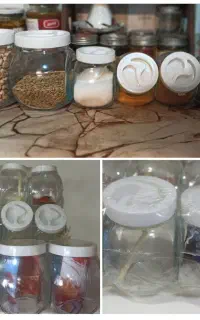 بانکه/ جای ادویه شیشه‌ای