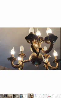 لوستر برنجی