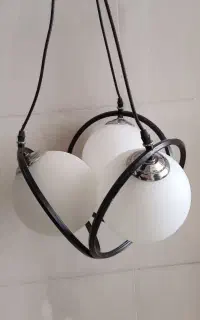 لوستر سه حبابی