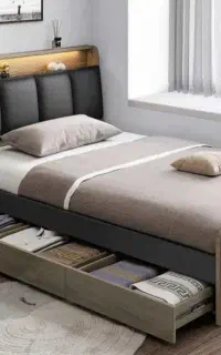 تخت خواب همه رقم تولیدی چوب راش یک و دونفره