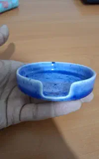 زیر سیگاری و زیر لیوانی سرامیکی دست ساز