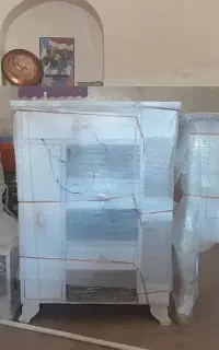 ست میز اتو و پایه قابلمه وسبد سیب و پیاز سوپر مارک