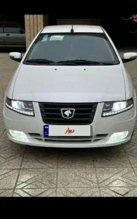 سمند سورن سفید بی عیب بی خط وخش حتی نقطه.فول اپشن